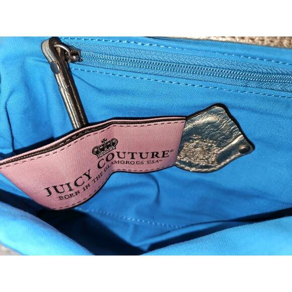 Juicy Couture Gold Metallic Clutch 12x6x1.5 EUC
